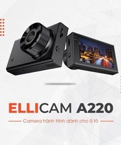 Camera Hành Trình Ô Tô Cao Cấp Ellicam A220 (Chất Lượng 2K, Quay Đêm + Camera Sau + Wifi/GPS)